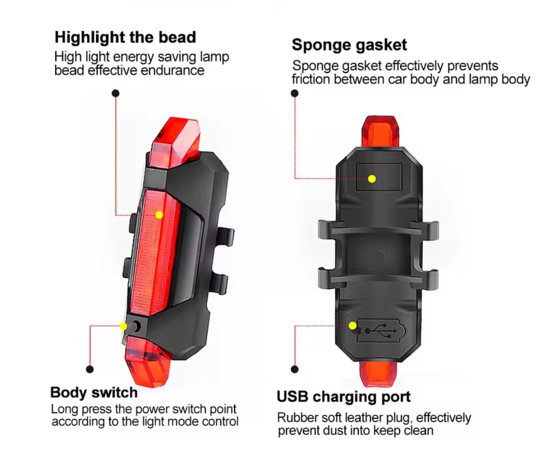 Luz LED de posición para bicicletas